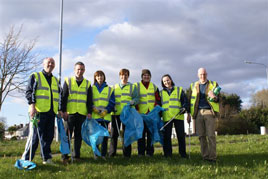 Taking part in the recent Castlebar Spring Clean. Click on photo for more from Noel Byrne.