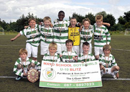 Castlebar Celtic's U10 team winners of the U10 Blitz. Click photo for more winners from Ken Wright.