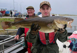 A fine cod caught in Killala Bay recently. We are in peak angling season so check out the latest catches by clicking on the photo above.