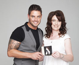 Linda Welby with Keith Duffy (of Boyzone) in aid of Autism Action. Click on photo for details of this CD.