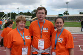 Nora Conway, Michael Slattery and Niamh Heneghan, volunteered at the 2010 European Transplant & Dialysis Games in Dublin. Click on photo for more.