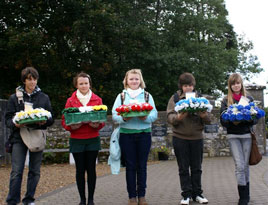 International students visiting Davitt College Castlebar yesterday laid wreaths at the Mayo Peace Park remembering each of their countries. Click on photo for more.