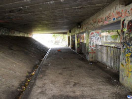 Frank Cawley took a walk around Castlebar on an October Sunday Morning. Click on photo to find the light at the end of the tunnel.