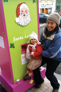 Santa has a special postbox in Castlebar - on the corner of Linenhall Street. Click on photo for more.