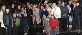 Leo Shaughnessy turns on the Christmas Lights in Castlebar. Click for more from Tom Campbell.