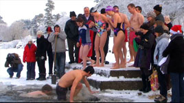 Noel Byrne has some cool (very cool) photos from the Christmas Day swim on Lough Lannagh. Click on photo to view this real icebreaker.