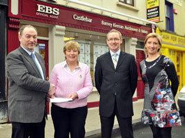 Mayo based community group, The Alzheimer's Day Centre, Castlebar receives support from local EBS office.