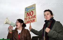 Alison Laredo has photos from the recent protest by Student Nurses who were asked to work for nothing. Click on photo for more.