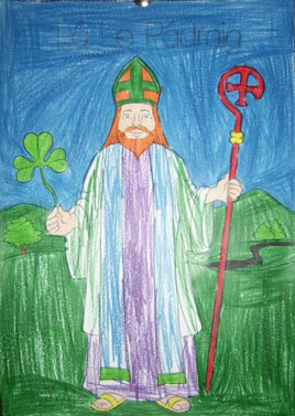 St Patrick himself - check out Seachtain na Gaeilge activities at Scoil Raifteirí.