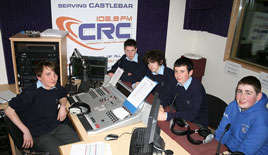 St Gerald's TYs take over the airwaves at CRCFM. Click on photo for the details.