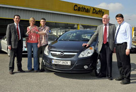 The winners of the Spring Credit Union Car Draw were Debbie and John Fintan. Click on photo for more from Ken Wright.