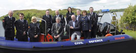 Launching a new search and rescue craft - literally - twixt Conn and Cullin. Click on photo for more from Tom Campbell.