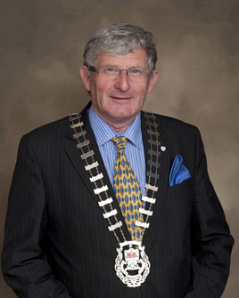 Austin O'Malley is the new Cathaoirleach of Mayo County Council. Click on photo for more from Tom Campbell.