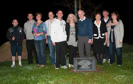 Commemorating the late Justice John Garavan at President's Night at Castlebar Tennis Club. Click on photo for more from Ken Wright.