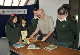 Always something interesting at Castlebar Library - PJ Lynch demonstrates at the Children's Book Festival. Click for more from Ken Wright. 