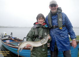 A successful pike fishing trip for this young angler catching his first pike near Foxford. Click on photo for more from Inland Fisheries Ireland.