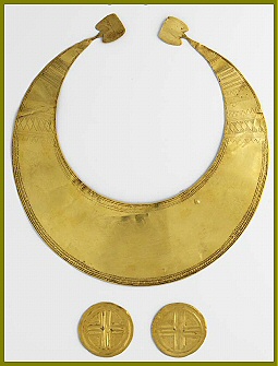 Golden Hoard found in Roscommon now on show at the Museum of Country Life - lecture on 8 Nov at Turlough Park. Click above for the details.