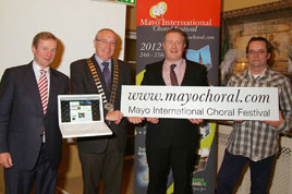 Enda Kenny launches Mayo Choral's Festival website and Lions Club 'Pride of the Lions. Click on photo for more.