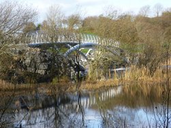 Jack Loftus has some images of the new bridge which will connect both sides of Church Lake. Click on photo for more.