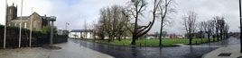Taking a wide view of the Mall from just outside Aras and Chontae today. Click for the panorama.