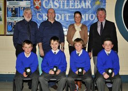 U13 Winners of Castlebar Credit Union Schools Quiz. Click above for the details from Ken Wright.
