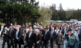 An Taoiseach, Mr Enda Kenny T.D., performed the official opening of Mayo Titanic Memorial Park yesterday. Click on photo for more from Brian Hoban.