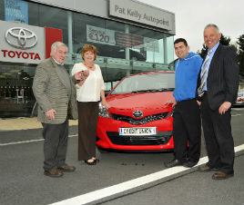 Mary McHale from Parke was the winner of a Toyota Yaris 1.0 5 Dr Terra in the Castlebar Credit Union members' spring draw. Click photo for the details.