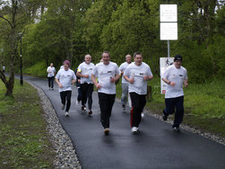 Men on the Run - Castlebar Men's Shed participants supporting 'Mayo Men on the Move'. Click on photo for more.