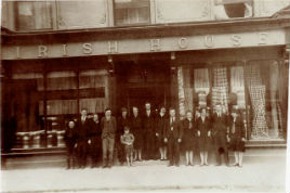 A fascinating old photo of the Irish House. Click on photo for more.