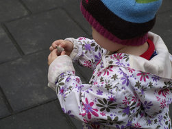 A child's curiosity on finding a butterfly in the back yard. Click for more.