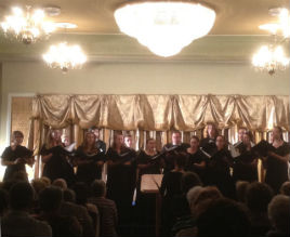 The Rhode Island College Chamber Choir sang at last night's opening of the Mayo Choral Festival which continues over the weekend all around Mayo. Click on photo for more.