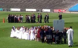 Photos from the stand at last Sunday's open air Mass in McHale Park. Click above for more.