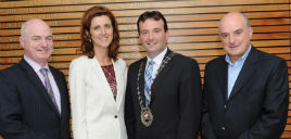 Newly elected Cathaoirleach M.C.C. is Cllr Cyril Burke. Click on photo for details from Tom Campbell.