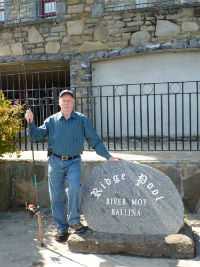 The Canadian Ambassador to Ireland at the Ridge Pool in Ballina. Click on photo for the latest angling news.