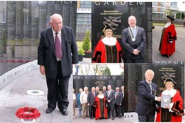 The Mayor of Doncaster laid a wreath at the Mayo Peace Park. Click on photo for more from Noel Byrne.