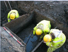 Slide show of archaeological discoveries during work of Water Services Department Mayo Co. Co. in Council Chamber. Click on photo for details.