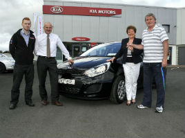 Congrats to Credit Union car winner Kathleen Flatley from Castlebar. click on photo for details from Ken Wright.