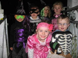 Jack Loftus met some spooky visitors at his door on Halloween. Click on photo for more.