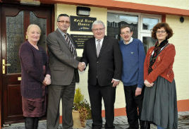 Mayo Cancer Support Association welcome Padraic Barrett, to Rock Rose House. Click on photo for details from Ken Wright.