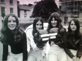 Can you identify these 'boxing babes' from around the year 1970. Click on photo for more from Sean Smyth.