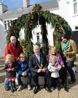 Launch of Easter Tree at Marsh House Castlebar celebrating the twinning of Castlebar with Hochstadt. Click on photo for more from Tom Campbell.