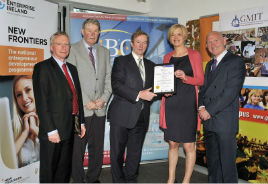 New Frontiers Award winners were congratulated by An Taoiseach Enda Kenny at the GMIT Innovation Centre.