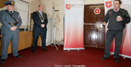 Sergeant Gerry Costello addressing the audience at the recent Order of Malta Presentations. Click on photo for more from alison Laredo.