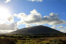 Nephin in the sunshine. Click for a panoramic view.