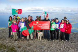Mayo Choral Festival was launched from the summit of Croagh Patrick last Saturday. Click on photo for the details.