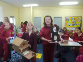St Angelas 5th Class present their construction projects. Click on photo to view the slide show.