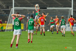 Castlebar Mitchels on the road to victory - here against Ballina back in early October. Click on photo for more action from Robert J.