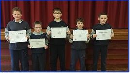 St Patrick's BNS boys participate in the Kahn Academy Mathletes Challenge. Click on photo for more.