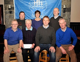 Credit Union Annual Bowling competition presentations held in Hog's Heaven Bar. Click on photo for more from Ken Wright.