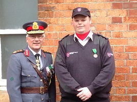 Donal Geraghty was presented with a Bronze Medal from the Order of Malta at a recent awards ceremony at National HQ in Dublin. Click on photo for details.